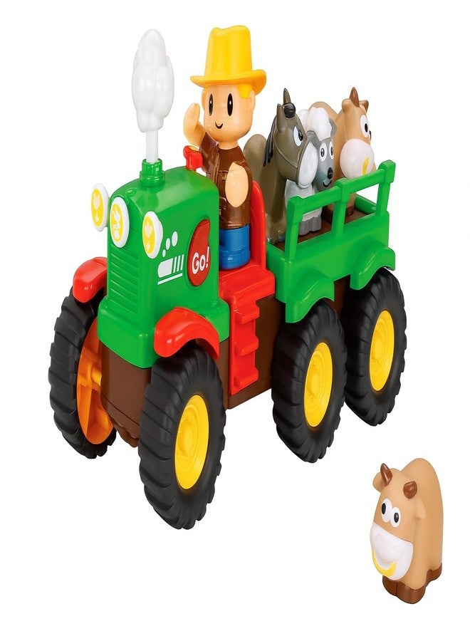Toyfinity Tractor Toy with Farmer Figure & Farm Animals | Light & Sound Effects | Toddler Toy Vehicle with Swaying Horse, Sheep & Cattle | Hand-Eye Coordination | Gifts for Boys & Girls, Unisex, Ages 5+ - Image 1